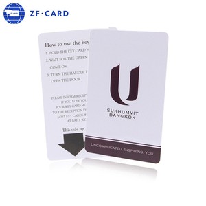Werkseitig angepasster Großhandel Doppel druck Fabrik NFC RFID Hotels chl üssel karten Druckbare 13,56 MHz verschlüsse lte Smartcard - Product Image 1