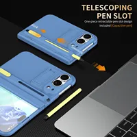Coque de téléphone à protection intégrale 360° avec charnière pour iPhone DUO 18 Fold 18Ultra, emplacement pour stylet original, film en verre trempé, coque pliable