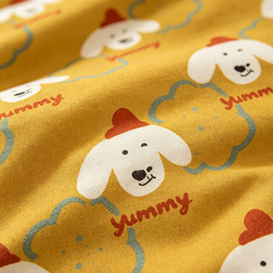 Ensemble de literie <span class=keywords><strong>pour</strong></span> enfants avec motif de <span class=keywords><strong>chien</strong></span> de dessin animé, 4 pièces, housse de couette 100% coton, draps de lit chauds et écologiques <span class=keywords><strong>pour</strong></span> enfants - Product Image 4