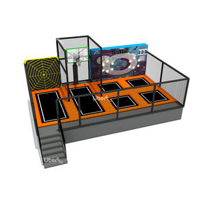 Trẻ em trong nhà <span class=keywords><strong>Trampoline</strong></span> công viên với Spider tường và bóng rổ - Product Image 1
