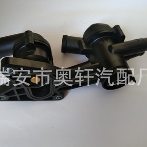 ตัวเรือนเทอร์โมสตัทน้ำหล่อเย็นเครื่องยนต์แบบสองรู 03C121111AM สำหรับ Volkswagen EA111 1.4T อะไหล่ทดแทน - Product Image 5