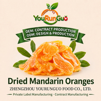 OEM Irisan Jeruk Mandarin Kering Alami, Manis Kenyal, Camilan Jeruk, Bahan Alami, Jeruk Emas Lembut 10kg Siap Santap 12 Bulan