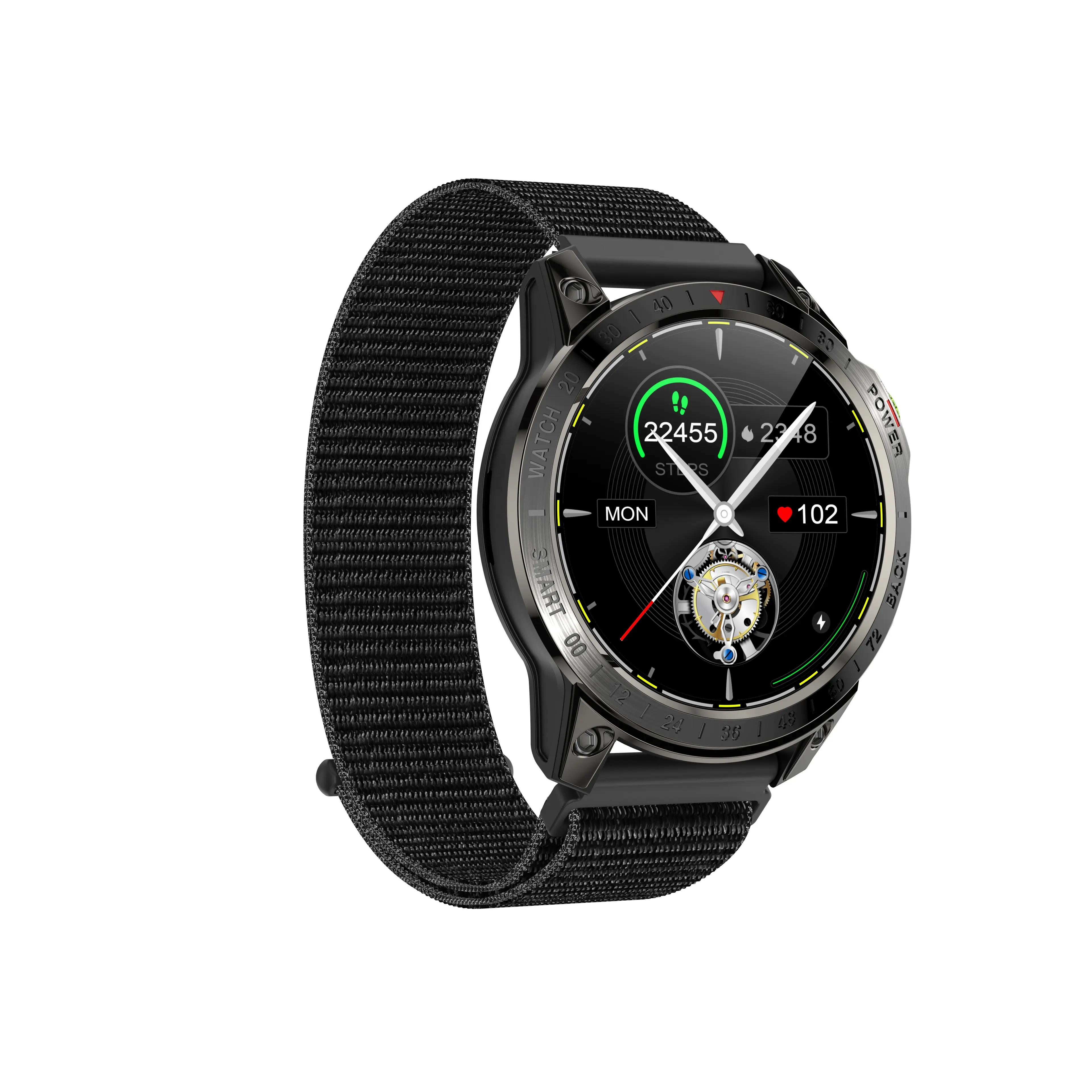 Großhandel Smartwatch für Männer Große Batterie ein Knopf BT Anruf verbindung NFC niedrigen Preis China Smartwatches