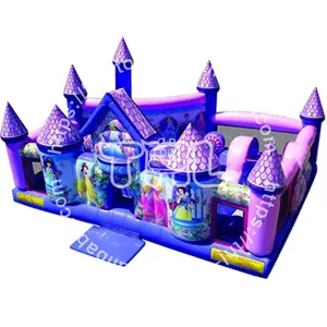Новый дизайн, Замок принцессы, забавный город, надувной парк развлечений для детей, большая игровая площадка, открытый надувной город развлечений