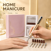 Ensemble de maquillage cosmétique Vantrend Beauty, poudre à sourcils, lime à ongles électrique à affichage LED 5 vitesses, kit de manucure professionnel portable