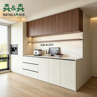 Buffet moderne minimaliste SLS, armoire de rangement pour petit appartement avec peinture laquée personnalisée, buffet de salon