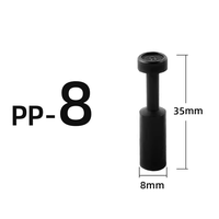 Connecteur rapide pneumatique en plastique PP de 4/6/8/10/12/16 mm, raccord de tuyau, embout de tuyau, bouchon d'arrêt
