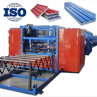 Machine à panneaux sandwich isolés en polyuréthane (PU) pour murs métalliques, ligne de production de panneaux sandwich pour salles blanches