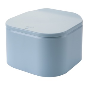 Desktop Trash Can With Push Button Lid Octagonal 4L Capacity For Living Room Office Dormitory - Product Image 2