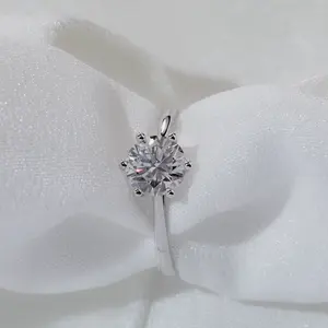 Real White Gold And Real Diamond Ring Set Lab Created Diamond Engagement Ring