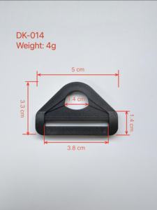 مشبك حلقة D قابل للتعديل وصديق للبيئة ومتين من البلاستيك لأحزمة حقائب الظهر، متوفر بأحجام 50 مم و25 مم، مشبك دوار للحزام - Product Image 4