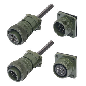 Круглый разъем 5015, 16-контактный, многожильный, с резьбовым соединением, промышленный, водонепроницаемый, штекер и гнездо - Product Image 2