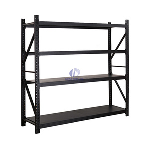 Hafif Yük ve Ağır Yük Rafları Metal Depolama Raf Ünitesi 4 Katlı Bağlantısız Civatasız Raf Depo ve Ofis İçin - Product Image 1