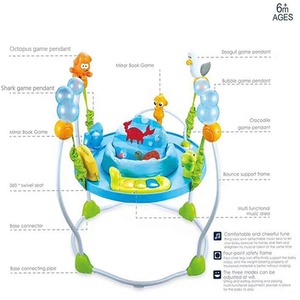 Chaise Transat Musicale et Réglable de Haute Qualité pour <span class=keywords><strong>Bébé</strong></span> 1-3 Ans avec Fonction Jumper Sécurité - Product Image 2