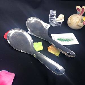 Louche à soupe, à bouillie et à riz en acier inoxydable épais et durable, style coréen, grande, à long manche, pour restaurant - Product Image 1