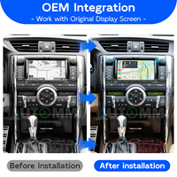 Kit de Interfaz de Módulo Decodificador Inalámbrico Apple CarPlay y Android Auto para Toyota Reiz Mark X E8023 2005-2012