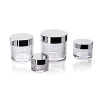 3ml-250ml Bocal cylindrique rond en plastique pour animaux de compagnie à paroi lourde avec couvercles argentés brillants Bocal en plastique pour animaux de compagnie de haute qualité avec bouchon
