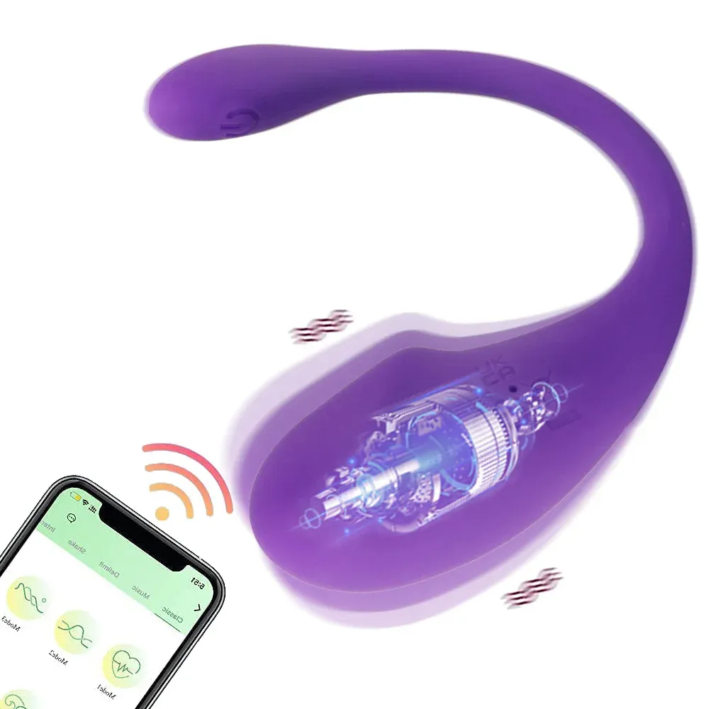 APP Fernbedienung Paare Vibrator Ei Silikon Klitoris-Vibrator Tragbare Höschen Vibrator G-Punkt Sex-Spielzeug für Damen