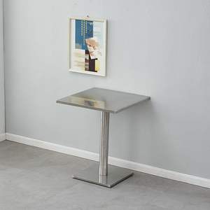 Hotel Restaurant Milk Tea Shop <strong>Canteen</strong> Stainless Steel Modern Foldable Eco-Friendly Commercial <strong>Table</strong> and Chair Combination - Product Image 6