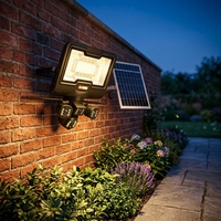 Système de Caméra de Sécurité Solaire LED 600W pour Éclairage Public, Surveillance de Jardin IP66, Batterie ABS Certifiée ROHS, Garantie 1 An, 6000K