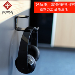 Soporte de pared para auriculares de acrílico, negro, 100mm, 45mm, 60mm, forma de U, para almacenamiento de juegos detrás de puertas en paredes - Product Image 4