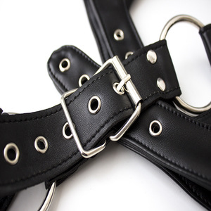 Venta directa de fábrica de disfraces eróticos para adultos, disfraz de bondage para hombre, chal de cuero para fiesta, disfraz de hombre musculoso para discoteca. - Product Image 2
