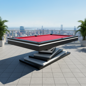 Mesa de <span class=keywords><strong>Billar</strong></span> Convertible 3 en 1 de Diseño Moderno, Precio de Fábrica, Mesa de <span class=keywords><strong>Billar</strong></span> de Madera Sólida Personalizada con Patas de Madera, Mesa de <span class=keywords><strong>Billar</strong></span> de 9 pies para Interiores - Product Image 2