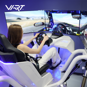 Machine <span class=keywords><strong>de</strong></span> <span class=keywords><strong>jeux</strong></span> <span class=keywords><strong>de</strong></span> course automobile VR à trois écrans, simulateur <span class=keywords><strong>de</strong></span> conduite en réalité virtuelle avec plateforme <span class=keywords><strong>de</strong></span> mouvement à 6 degrés <span class=keywords><strong>de</strong></span> liberté - Product Image 1