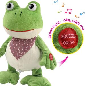 Giocattolo Interattivo Elettronico a Forma di Rana Parlante 2023, Peluche Musicale con Funzione di Conversazione, Imbottitura in Cotone PP - Product Image 2