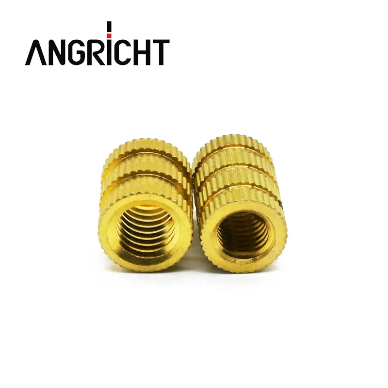 Injection Molded High品質Straight Knurling Brass Inserts Nut/Self-Locking Blind Threaded Inserts For Plastic