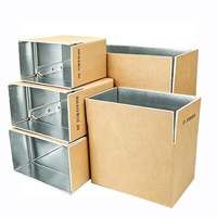 Carton ondulé pour produits de la mer en gros avec doublure isolante, boîte d'emballage pour expédition à froid pour la livraison de lait et de yaourt