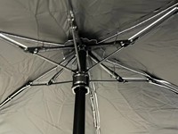 Parapluie de poche compact noir anti-UV, modèle capsule 5 plis, idéal pour la promotion - Meilleure vente