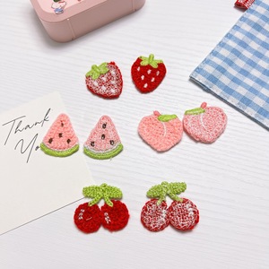 Patchs brodés floraux de dessins animés, pinces à cheveux tricotées faites à la main, accessoires de coiffure DIY pour enfants, appliques pour la <span class=keywords><strong>réparation</strong></span> de vêtements et de chapeaux - Product Image 5