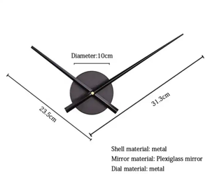 Grandes aiguilles aiguilles <span class=keywords><strong>horloge</strong></span> murale 3d décor Quartz <span class=keywords><strong>horloge</strong></span> mouvement pièces de mécanisme - Product Image 6