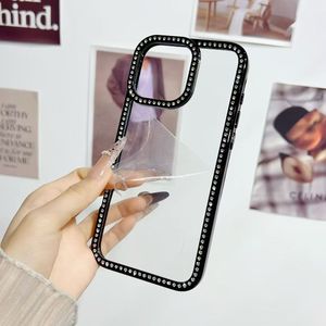 Funda de Teléfono Elegante para Mujer con Borde de Diamantes, Funda Protectora de Lujo para Teléfono Huawei P70 Pro Mate 60 Pro, Resistente a Golpes, Fabricada en PC+TPU - Product Image 6