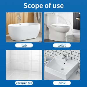 Bañera de cerámica con acabado de azulejo y bañera, revestimiento de cerámica antiarañazos - Product Image 4