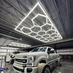 14-Grid Led esagonale luce per Garage 640W con certificato CE lampada a nido d'ape con telaio utilizzato in <span class=keywords><strong>Showroom</strong></span> e moderna camera auto - Product Image 2