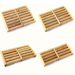 Outils de massage <span class=keywords><strong>pas</strong></span> chers, rouleau de massage pour les pieds en bois, massage des pieds en bois, artisanat en bambou - Product Image 6