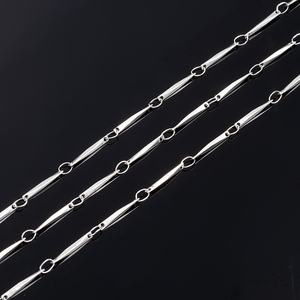 Accessori per collana braccialetto sottile fatti a mano in acciaio inossidabile catena di semi di melone fai da te tappi per <span class=keywords><strong>biella</strong></span> intrecciata gioielli personalizzati - Product Image 4