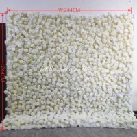 Décoration florale de style bohème, série mariage d'automne, ensemble de fausses fleurs, plantes en roseau brun, mur de fleurs 8*8 pieds et chemin de fleurs de 2 m
