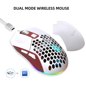 Redwingy T28 çift mod kablosuz fare hafif tasarım delikli-out kablosuz fare altı ayarlanabilir DPI seviyeleri RGB arka aydınlatma - Product Image 5