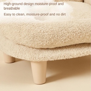 Cuccia di Lusso Transfrontaliera <span class=keywords><strong>per</strong></span> <span class=keywords><strong>Cani</strong></span>, Stile Divano Piccolo, <span class=keywords><strong>per</strong></span> Westie e Razze Medie, Divano Rialzato <span class=keywords><strong>per</strong></span> Animali Domestici in Cotone, Utilizzabile in Tutte le Stagioni - Product Image 5