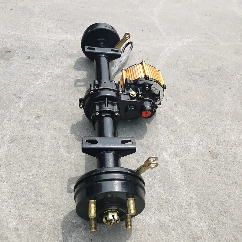 CE 48v 60v from 350w to 1500w Electric tricycle modified vehicle assembly complete disc brake rear differential axle with motor