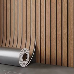Pannello Murale Impermeabile in IXPE Effetto <span class=keywords><strong>Legno</strong></span> - Striscia Scanalata Facile da Installare per Progetti di Decorazione del Soggiorno - Product Image 6