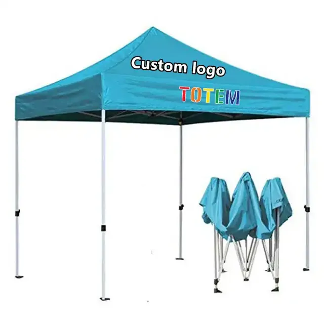 10x10 Logo Pop up Canopy Tent Portable Pop up Beach Tent Small Cheap Portable Folding Show Tent 3x3 Vendor Gazebo Waterproof