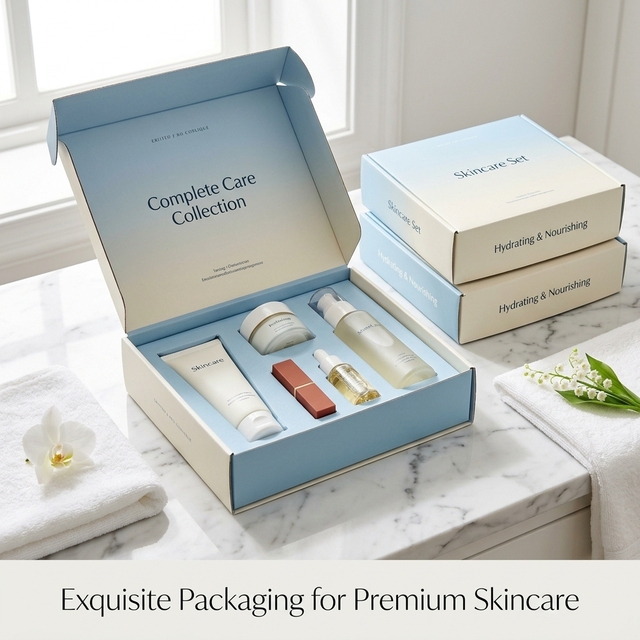 Customized Portable Cosmetics Airplane Box Lipstick Box Perfume Box Sponge Lined Paper Box Facial Cleanser Gift Box