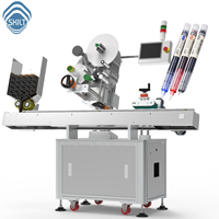 Máquina Etiquetadora Horizontal Automática de Alta Velocidad SKILT para Bolígrafos y Lápices, Aplicador de Etiquetas de Alta Eficiencia con Control de Servomotor