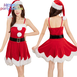 HESPER Hot Style Miss Santa Claus Costume Adult Christmas Festive Fancy Dress Christmas Party Costumes - Product Image 2