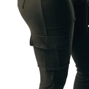 Pantalon de survêtement pour femme avec cordon de serrage élastique à la taille, pantalon de sport décontracté, bande de cheville HEM, pantalon cargo pour femme - Product Image 6