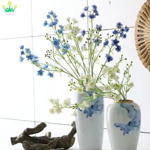 Fleurs artificielles de <span class=keywords><strong>delphinium</strong></span>, fleurs colorées, plantes artificielles en plastique, longues tiges pour jardin, véranda, jardinière, décoration intérieure - Product Image 6